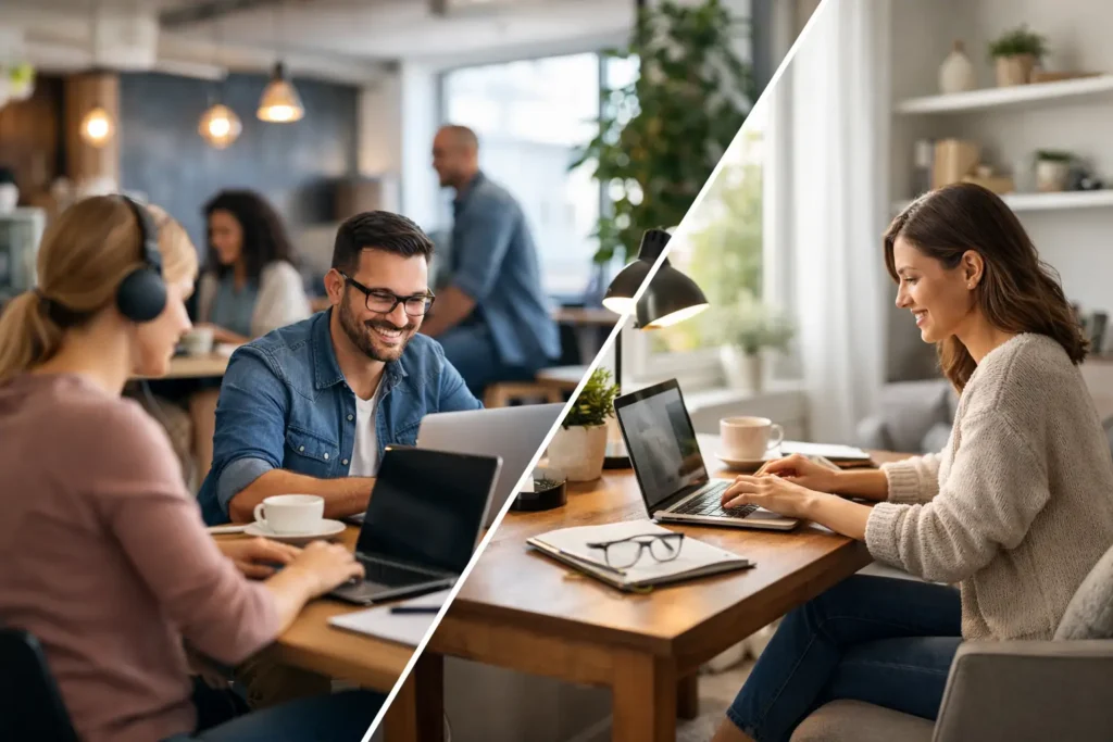 Coworking oder Homeoffice Produktivität steigern