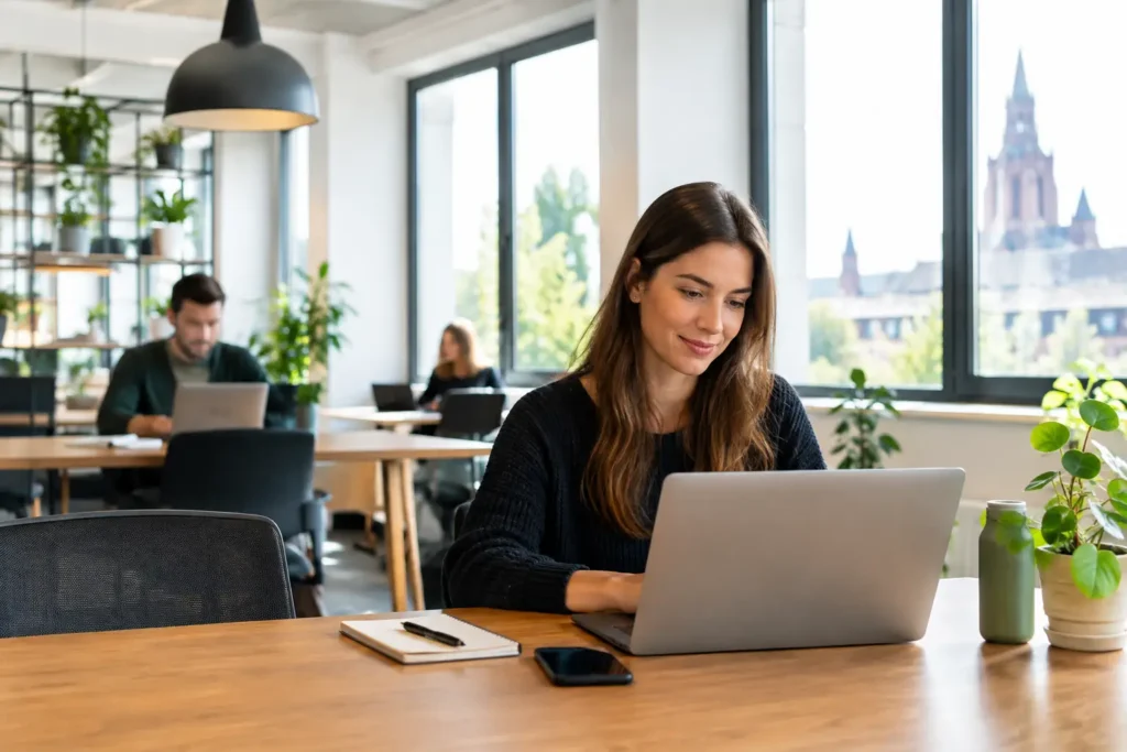 Arbeitsplatz im Coworking reservieren in Darmstadt